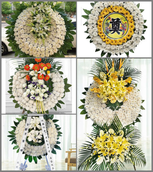 北京顺义区李桥镇吴庄村花圈速递